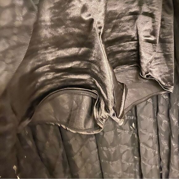 Weissman dance costume 6787 That Man black Feather Leaf High Low dress adult MC - Picture 8 of 15